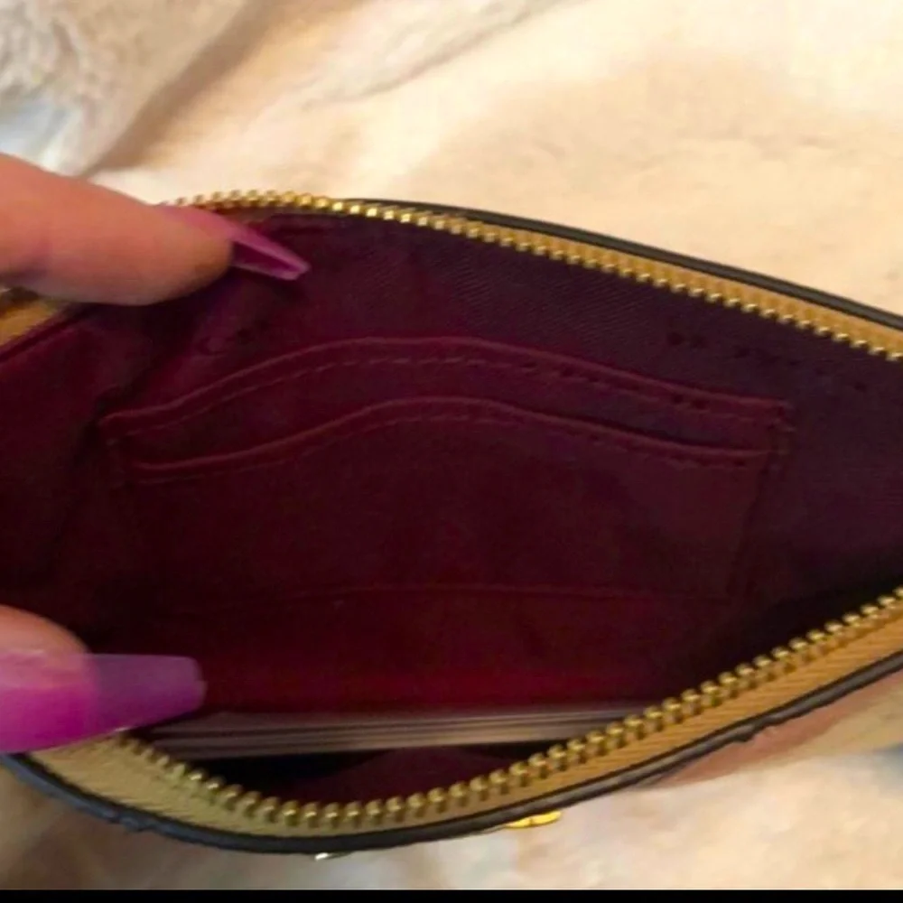 Coach Signature Wave Patchwork Wristlet